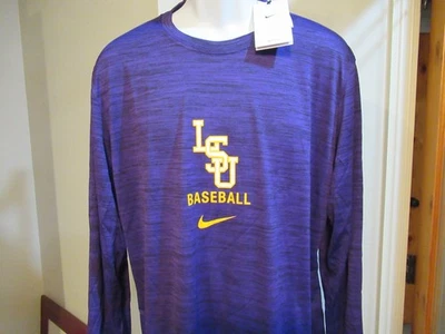 LSU Tigers Béisbol Nike Dri Fit Camisa Para Hombre Grande Nueva con Etiquetas - Envío Gratis Foto 1 de 2