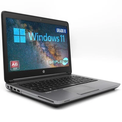 HP 645 G1 AMD A6 WINDOWS 11 PRO 16GB 960GB COMPUTER PORTATILE NOTEBOOK LAPTOP - Immagine 1 di 4