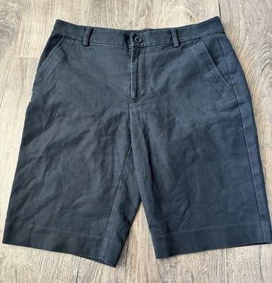 Pantalones Cortos Lauren Ralph Lauren Negros Talla 6 RN41381 Trabajo Informal 97% Algodón Bermudas Foto 1 de 4