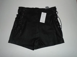 Apperloth A Kunstleder Schnürung Seite Shorts Junior Größe Medium neu mit Etikett - Bild 1 von 2