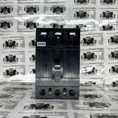 Interruptor GENERAL ELECTRIC TQD32175 175 Amp 3POLOS 240VA TIPO TQD dañado probado Foto 1 de 4