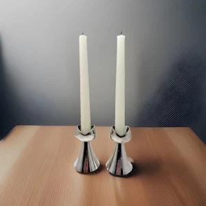 Portacandele vintage Hadany piatto argento Judaica Old Studio Gerusalemme 2001 - Foto 1 di 6