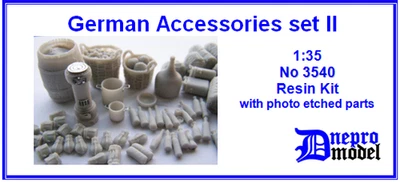 German Accessories set II 1/35 scale WWII RESIN - Photo 1/4