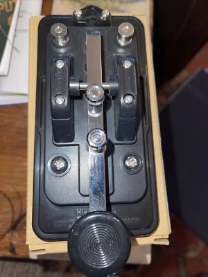 Hi-Mound HK-708 Morse code Telegraph key NOS OPENBOX Made In Japan Very Good - Image 1 of 4