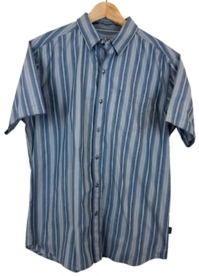 Kuhl Born in the Mountains Men's L Blue Striped Comfort Shirt - Image 1 of 4