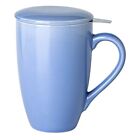 Ceramic Tea Cup with Infuser and lid, 17 OZ Large Tea/Coffee Mug
