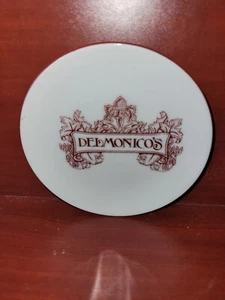 Vintage Delmonico's Ceramic  Advertising Tip Tray 4" - Picture 1 of 1