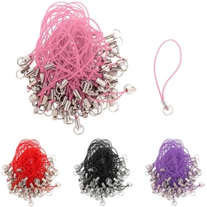 100 pièces sangle de suspension pour téléphone portable portable/charm lariat cordon bijoux bricolage V - Photo 1 sur 31