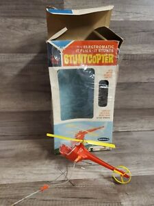 1965 REMCO ELECTRONIC STUNT COPTER WITH BOX RARE 