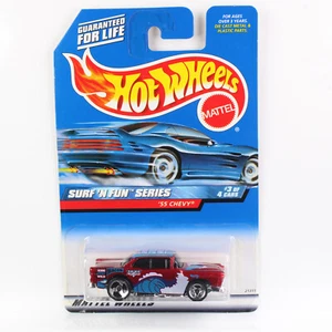 Hot Wheels 1999 - BLUE CARD COLLECTOR - '55 CHEVY - SURF 'N FUN SERIE - Imagen 1 de 2