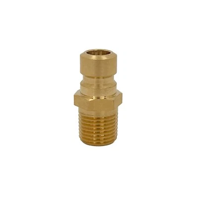 HPCOUPLERS Quick Disconnect Mold Coolant Plug 1/4” Body x 1/8” Male NPT Brass