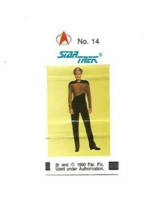 German Fleer Bubble Gum Star Trek Next Generation Sticker  #14 - Lt. Tasha Yar  - Picture 1 of 1