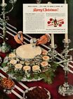 1939 Whiskey Alcohol Four Roses 1930s Vintage Print Ad Christmas Silver Punch Bo