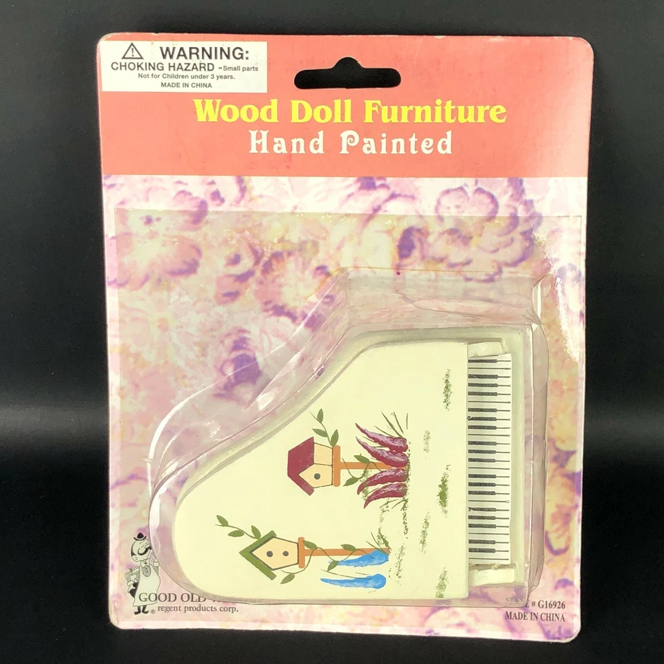 Doll House Furniture Hand Painted 2 Chairs for a Kitchen Table Bird Houses