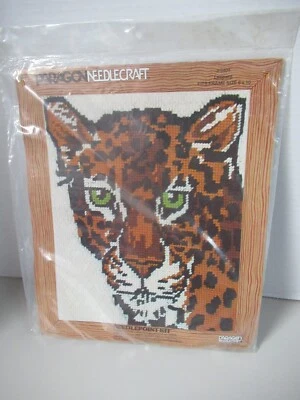 VTG. 1977   Paragon Needlecraft Needlepoint Kit Stitchery “Leopard” #5404    NIP - Image 1 of 4