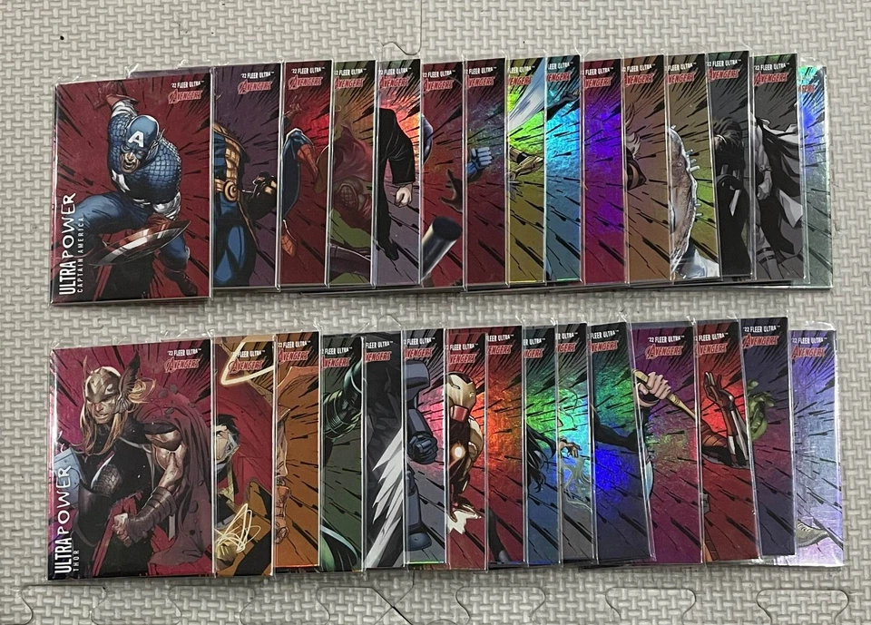 2022 Marvel Fleer Ultra Avengers Ultra Power Set 1-30 Spider-man Wolverine - Image 1 of 1