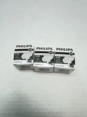 3 LOT- NEW PHILIPS 8.5W MRX16 LED 2-Pin Dimmable Flood Light Lamp Bulb Lite - Image 1 of 4