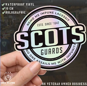 Scots Guards Retro Hologram Decal - Limited Edition - Picture 1 of 4