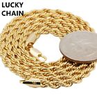 16''18''20''22''24"14K GOLD FILLED SOLID ROPE CHAIN NECKLACE 4MM 18g-26g H7