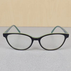 Heartland Brandi Eyeglasses Frame Women's Black Blue Full Rim Cat Eye 52-16-140 - Picture 1 of 6
