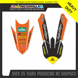 KTM 125 250 300 350 450 SX SXF 2019-22 MX FRONT REAR MUDGUARD FENDER GRAPHICS - Picture 1 of 1