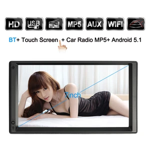 7" inch HD 2Din Car Android 5.1 GPS Navigation BT WIFI FM Radio USB Universal - Picture 1 of 12