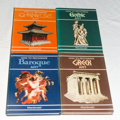 How to Recognize Art Chinese Gothic Baroque Greek 1978 Hardback Books x4 - Image 1 of 4
