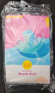 Sun Squad Inflatable Beach Ball 17.5 Inch Diameter Shark - NEW - Picture 1 of 4