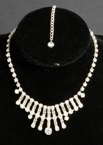 Strass Collier vintage 1930/50iger Jahre gothic Art Deco Hochzeit - Bild 1 von 9