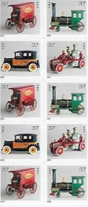 US Antique Toys 37c Stamp Block of 10 Scott #3642 - 3645 - Picture 1 of 1