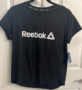 Womens Black Reebok Shirt Size Small NWT - Picture 1 of 7