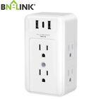 BN-LINK Multi Outlet Splitter Power Strip, 6 Wall Outlets & 3 USB Ports Adapter