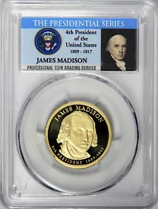 2007-S JAMES MADISON PRESIDENTIAL DOLLAR ~ NGC PF70 ULTRA CAMEO ~ PRICED RIGHT! - Picture 1 of 4