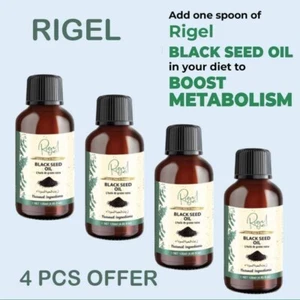 4 - Rigel Black Seed Oil 120ml-100% Pure&Organic | Cold-Pressed |Health Benefits - Picture 1 of 4