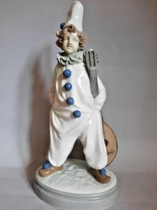 Vintage Amphora Teplitz Porcelain Figurine "Pierogi & Lute" Statue 1890s GERMANY - Picture 1 of 8