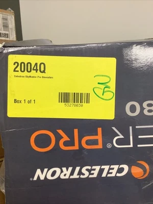 Celestron SkyMaster Pro 20x80 Binocular ripod Adapter and Carrying Case Included - Image 1 of 4