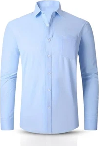 Camisa de manga completa blanca ND Sports, paquete de 3, ajuste regular clásico, abotonada - Imagen 1 de 15