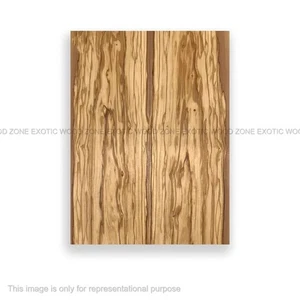 Guitarra de madera exótica Olivewood libro con tapa abatible juego combinado 21"x 7"x 1/4"- maderas tonales - Imagen 1 de 2