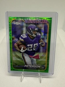2024 Topps Chrome - Adrian Peterson #113 Green Refractor /99 - Picture 1 of 1