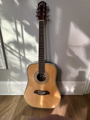 Pre-owned Oscar Schmidt 3/4 Size LEFT-HANDED Acoustic Guitar - Natural, #OG1LH - Image 1 of 4