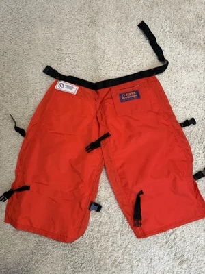 ELVEX Prolar IV JE-9028 Chain Saw Chaps Orange Nylon 28 In. Length PROCHAPS - Image 1 of 4