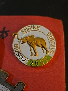 Vintage Enamel Kosair Shrine Circus Elephant Pin 2006 (7B3) - Picture 1 of 4