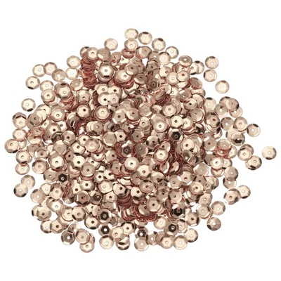 1200Pcs Loose Cup Sequins, 6mm Round Loose Sequin - 0.7 oz (20g), Champagne - Image 1 of 4
