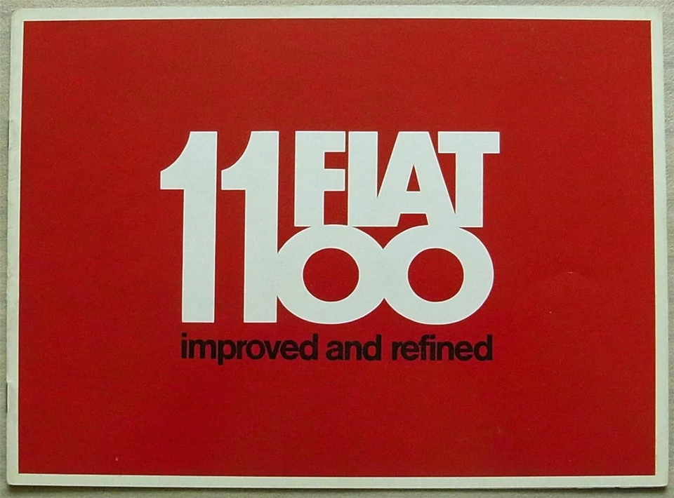 Fiat 1100R Car Sales Brochure c1963 #2392 - Image 1 of 4