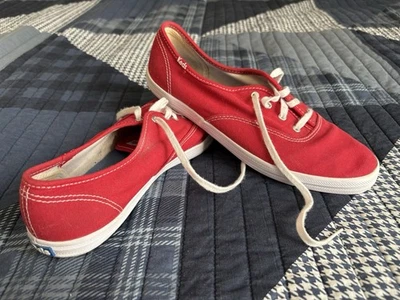 Tênis Keds Shoes Feminino 8.5 Red Champion Estilo Clássico WF31300 Lona Vermelha - Imagem 1 de 4