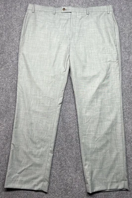 Pantalones de vestir LRL Ralph Lauren para hombre 40x30 verde piedra elásticos frente plano Foto 1 de 4