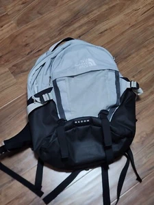 The North Face White Recon Backpack Laptop School Hiking Outdoors Backpack - Picture 1 of 3