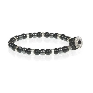 Bracciale Unisex GERBA 145 Pietre Naturali con Bottone Argento 925 - Imagen 1 de 3