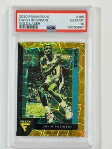 2020-21 Panini Flux #185 David Robinson Gold Laser Prizm/10 PSA 10 Sporen - Bild 1 von 11