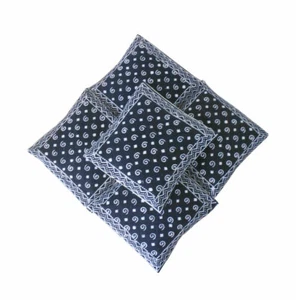 Funda de cojín india hecha a mano con estampado de bloques decoración del hogar fundas de almohada vintage 5 piezas - Imagen 1 de 9